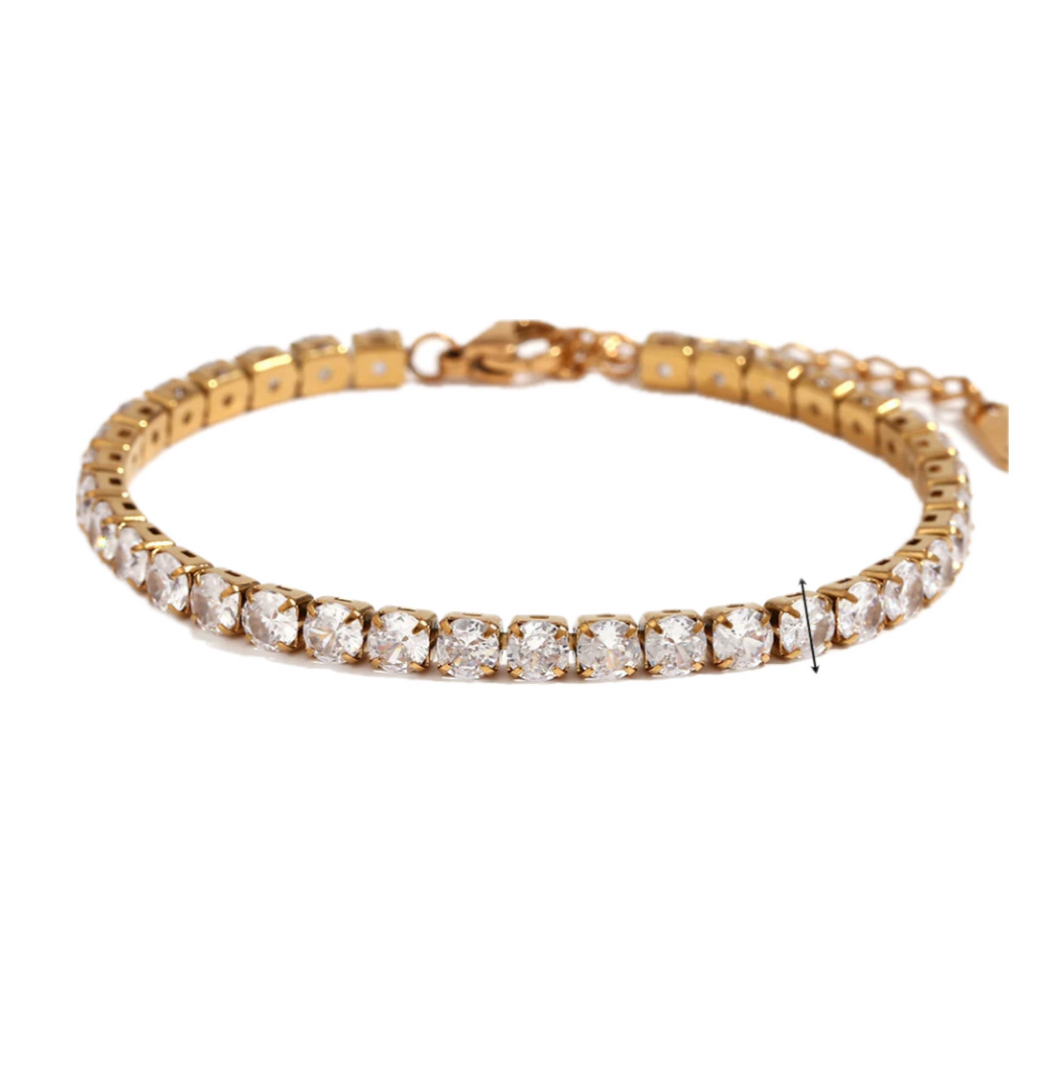 Tennis Armband 4 mm