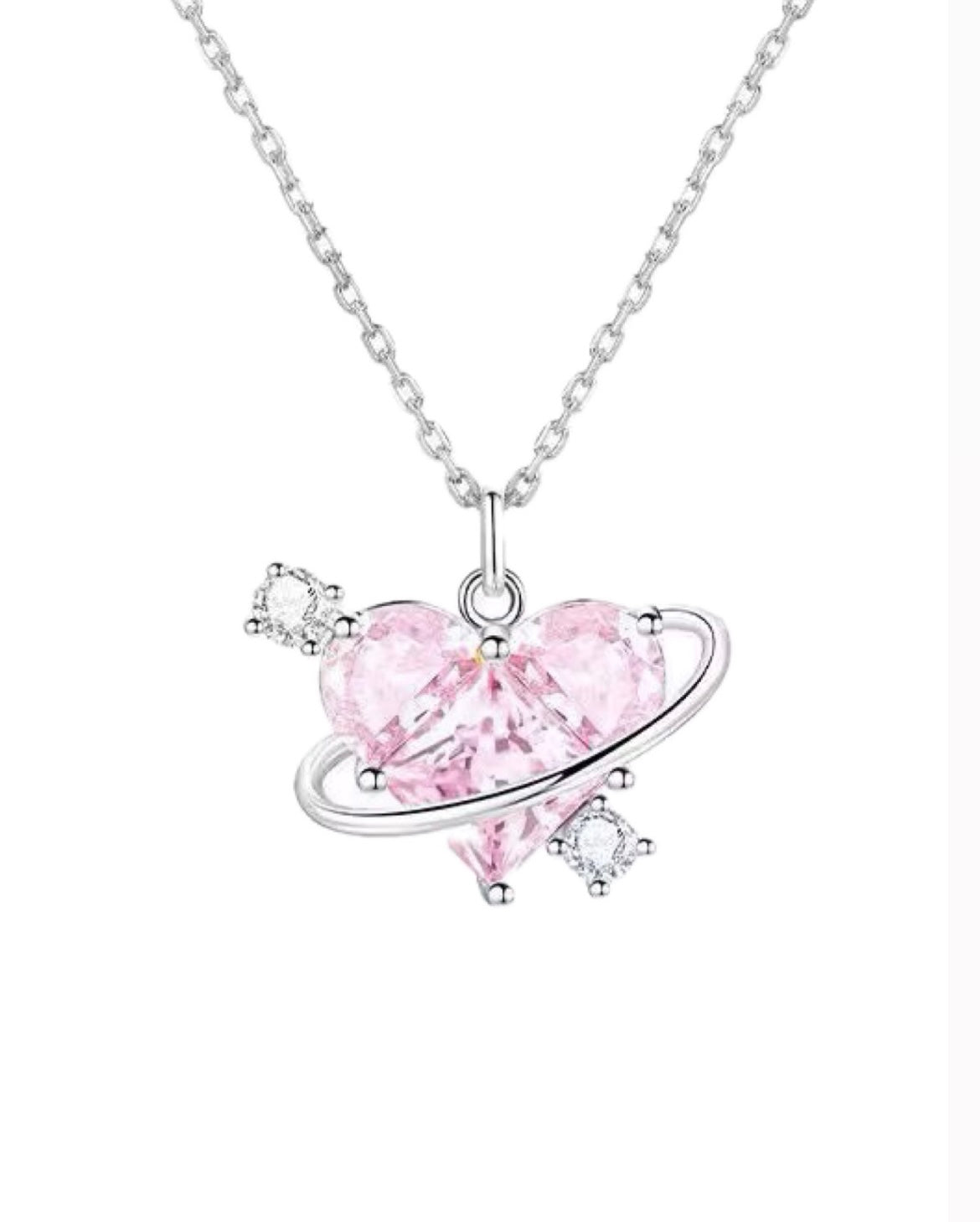 Space Herz Halskette