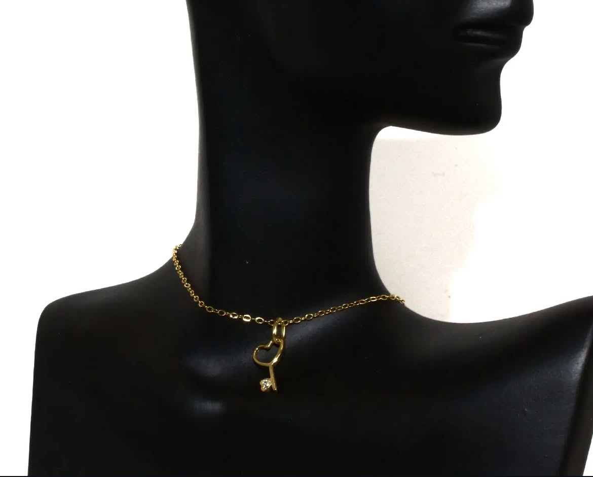 Herz key Halskette
